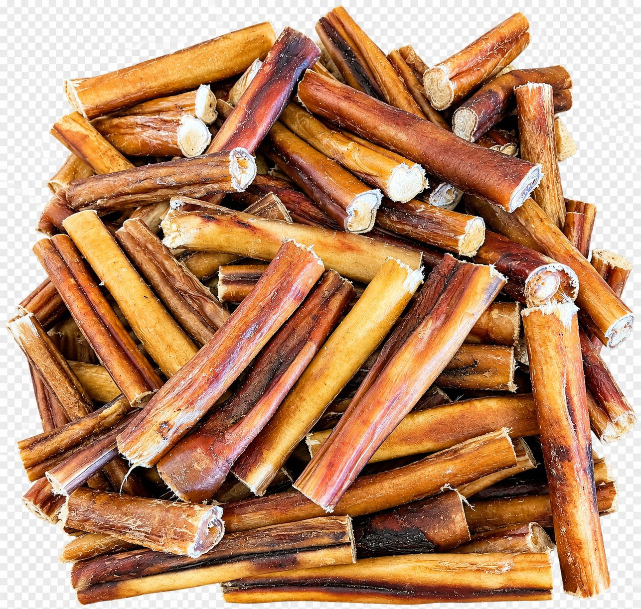 1 KILO Paw Natural Bullepees Bullenpezen Extra Dik 15cm Natural Dental Snack 1KG (+/-32St) - Afbeelding 2